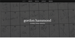 Desktop Screenshot of gordonhammondaudio.com