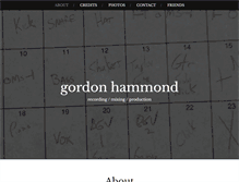 Tablet Screenshot of gordonhammondaudio.com